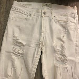 Lucky Brand - White, Ripped Jeans